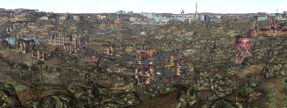 Fallout 3 Panorama View from Vault 101 slideshow detail setting